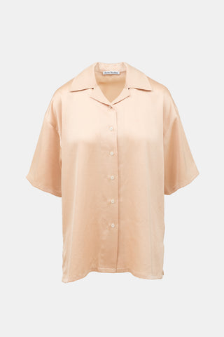 Acne Studios Satin Short Sleeve Shirt