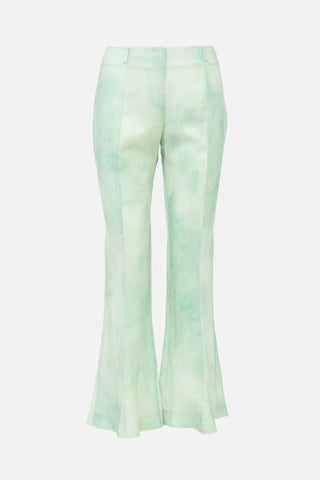 Acne Studios Satin Tie Dye Flared Pant