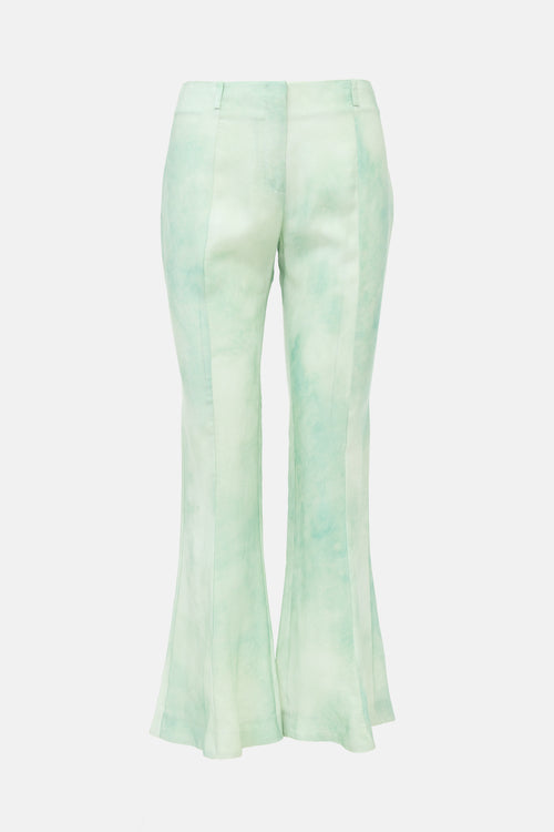 Acne Studios Satin Tie Dye Flared Pant