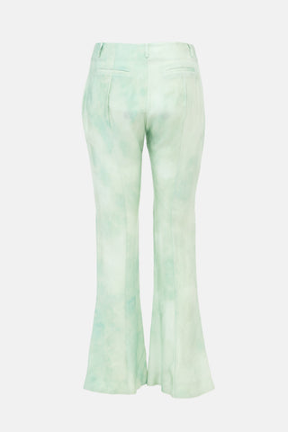 Acne Studios Satin Tie Dye Flared Pant