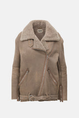 Acne Studios Shearling Belted Jacket
