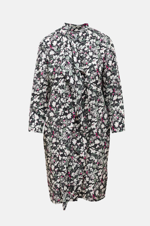 Acne Studios Silk Floral Shirt Dress