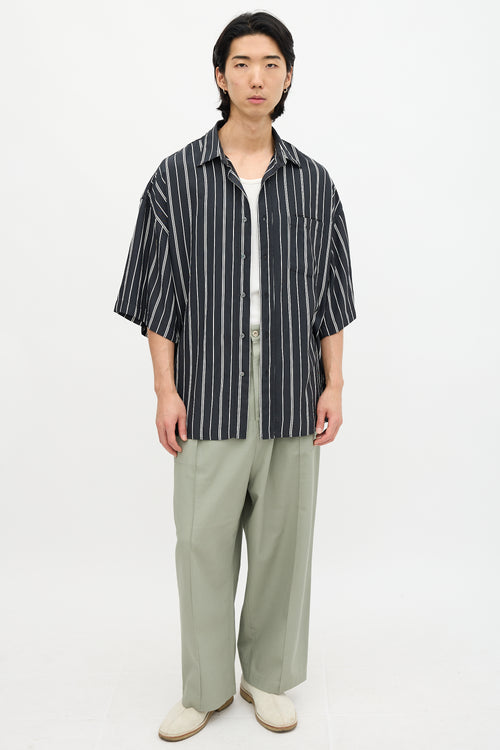 Acne Studios Stripe Logo Shirt