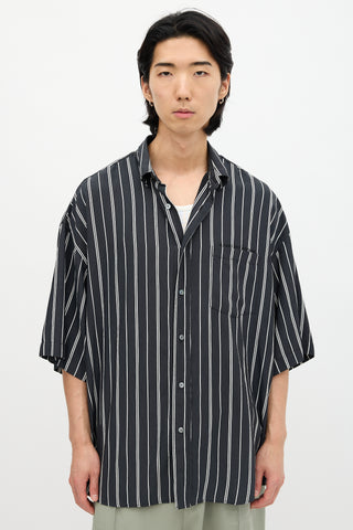 Acne Studios Stripe Logo Shirt