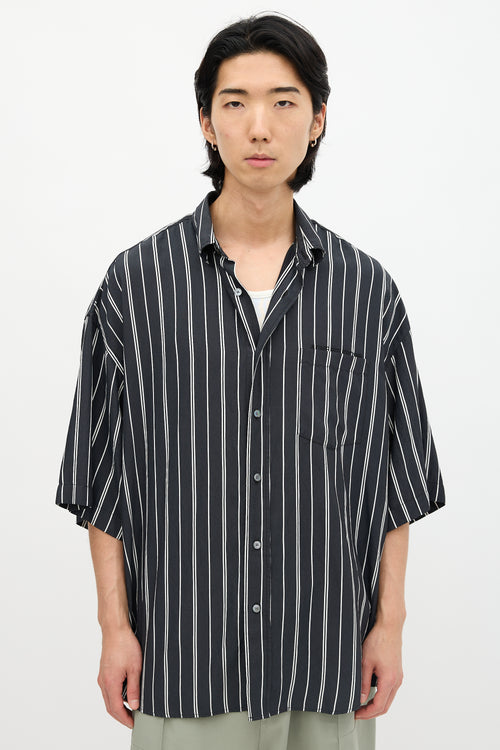 Acne Studios Stripe Logo Shirt
