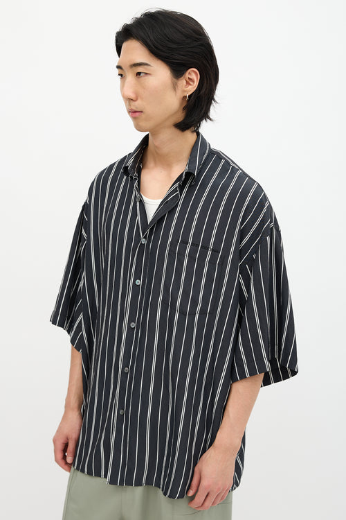 Acne Studios Stripe Logo Shirt
