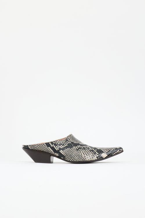 Acne Studios Textured Leather Mule