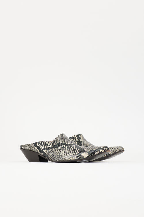 Acne Studios Textured Leather Mule