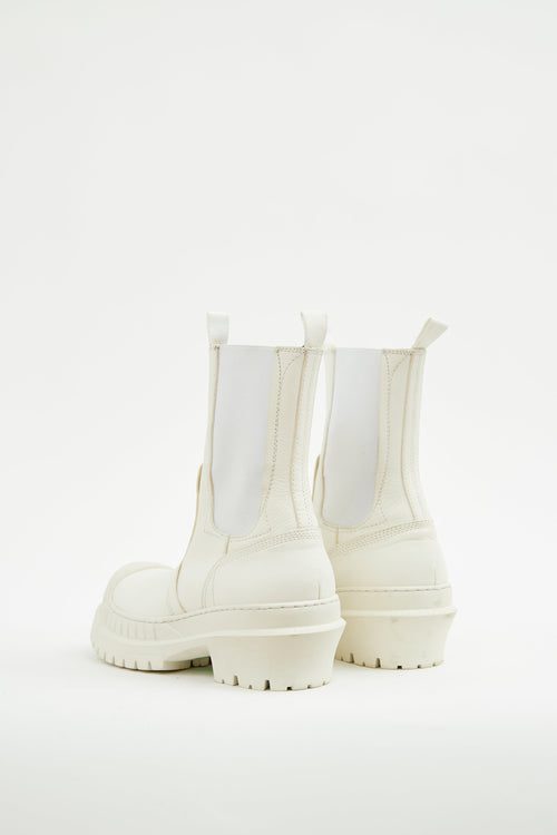 Acne Studios White Lug Sole Ankle Boot