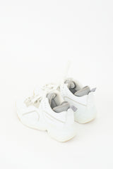 Acne Studios White & Grey Leather Rockaway Sneaker