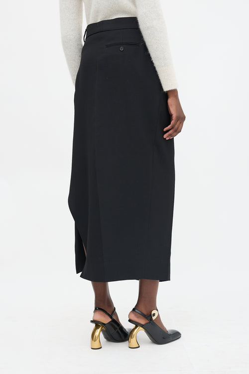 Acne Studios Wool Asymmetric Wrap Skirt