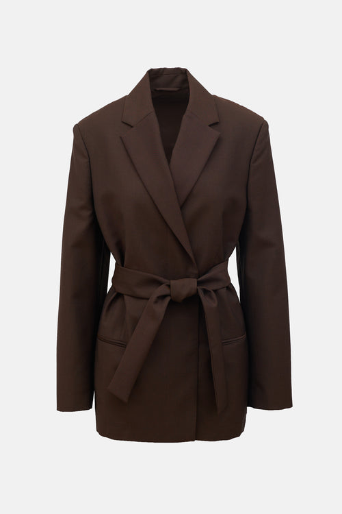 Acne Studios Wool & Mohair Belted Blazer