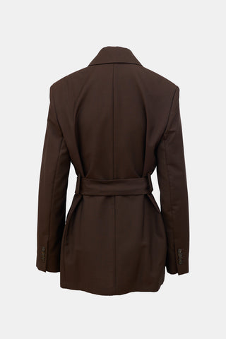 Acne Studios Wool & Mohair Belted Blazer