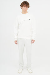 ADER Error White Paneled Sweatshirt