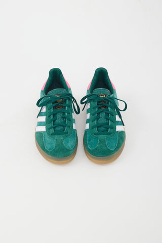 Adidas Green & Pink Gazelle Sneaker