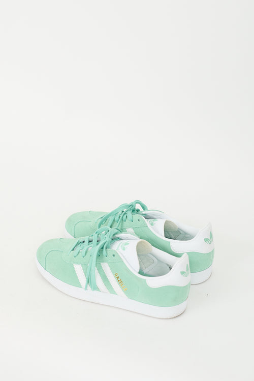 Adidas Green & White Suede Gazelle Sneaker