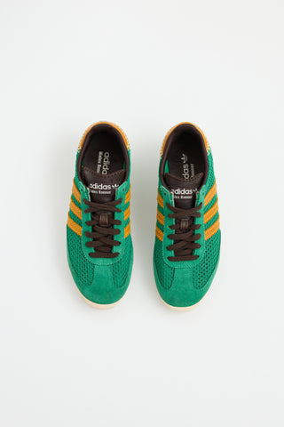 Wales Bonner X Adidas Green & Brown Knit SL72 Sneaker