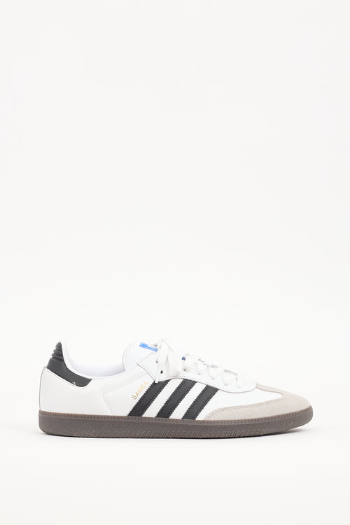 Adidas White Leather Samba OG Sneaker