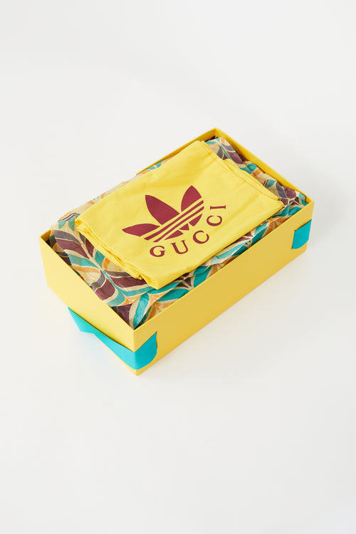 Adidas x Gucci Blue & Multi Gazelle Sneaker