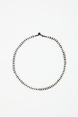 Adina Reyter Enamelled Sterling Silver Midnight Stripes Necklace
