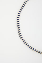 Adina Reyter Enamelled Sterling Silver Midnight Stripes Necklace
