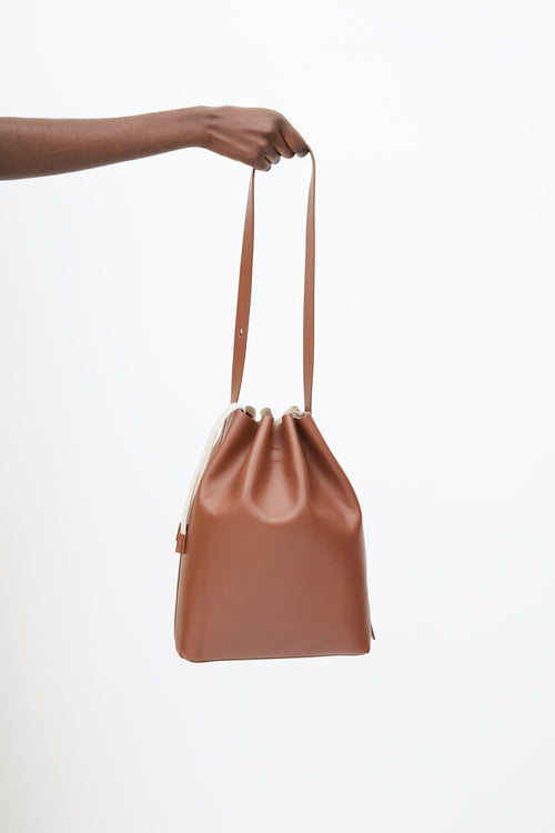 Aesther Ekme Brown Drawstring Tote Bag