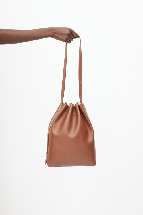 Aesther Ekme Brown Drawstring Tote Bag