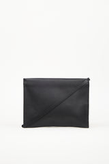 Aesther Ekme Black Leather Zip Pouch
