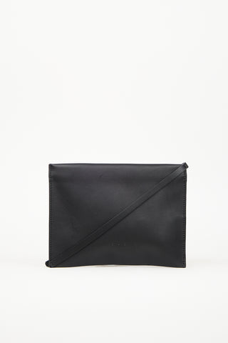 Aesther Ekme Black Leather Zip Pouch