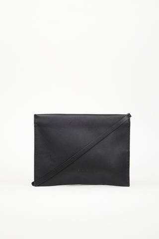 Aesther Ekme Black Leather Zip Pouch