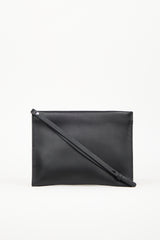 Aesther Ekme Black Leather Zip Pouch