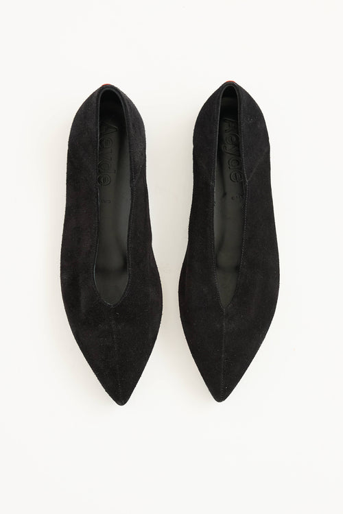 Aeydē Suede Pointed Toe  Flat