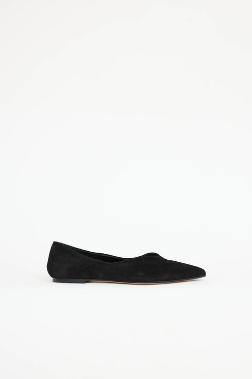 Aeydē Suede Pointed Toe  Flat