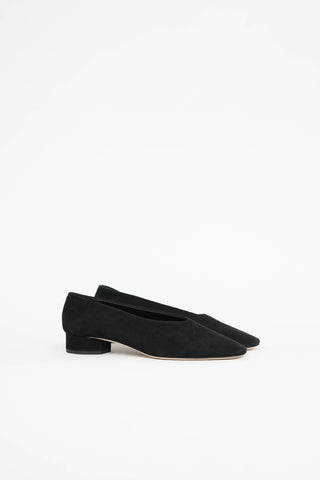 Aeydē Suede Block Heel Flat