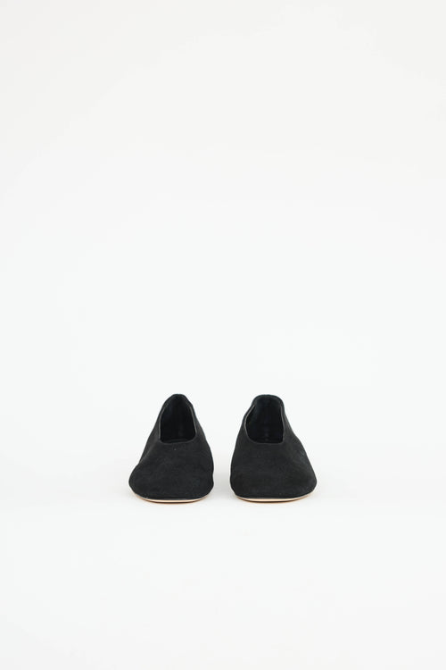 Aeydē Suede Block Heel Flat