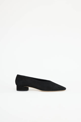 Aeydē Suede Block Heel Flat