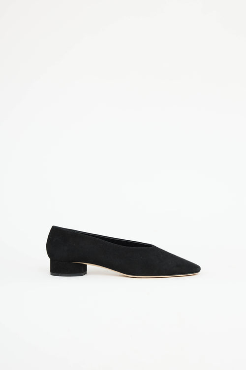 Aeydē Suede Block Heel Flat