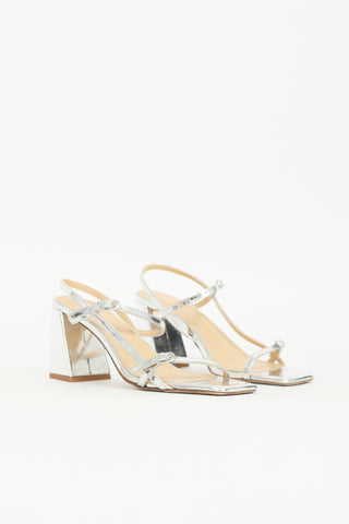 Aeydē Metallic Leather Greta Sandal