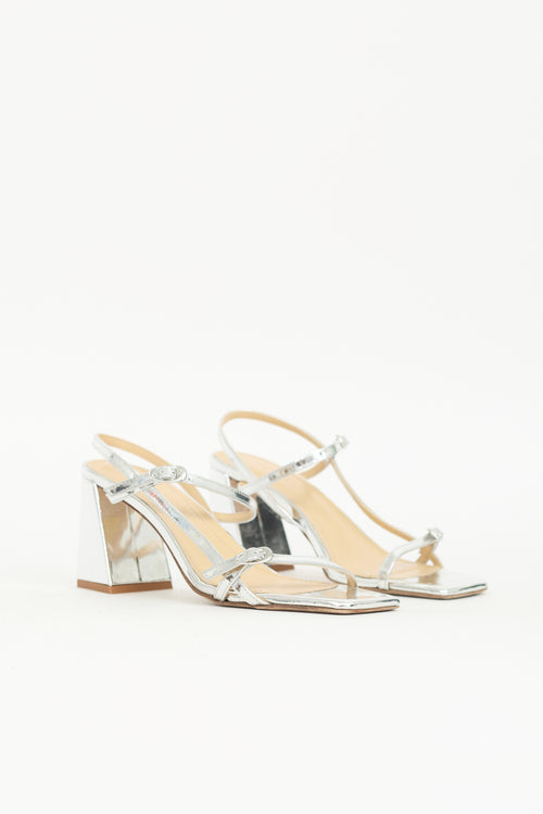 Aeydē Metallic Leather Greta Sandal