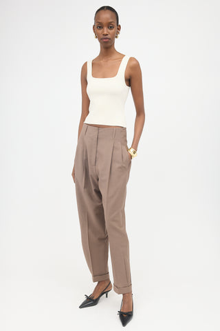 Agnona Wool & Mohair Tapered Trouser