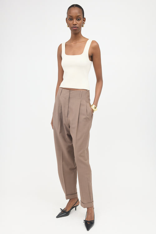 Agnona Wool & Mohair Tapered Trouser