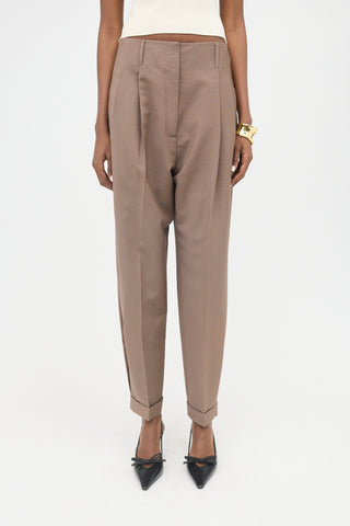 Agnona Wool & Mohair Tapered Trouser