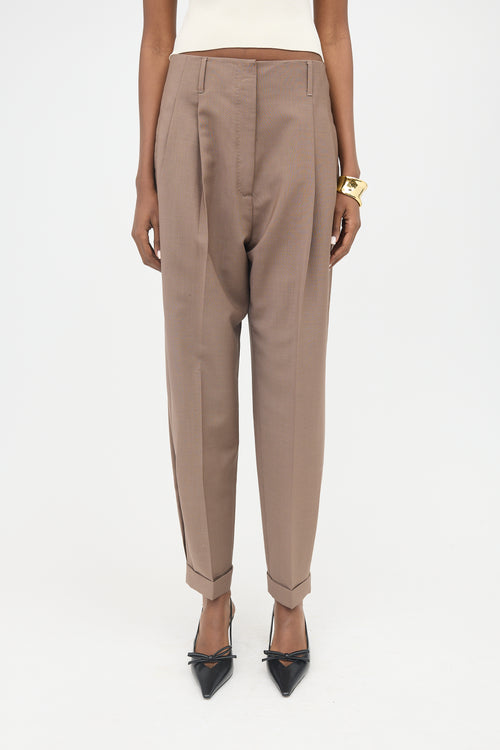 Agnona Wool & Mohair Tapered Trouser