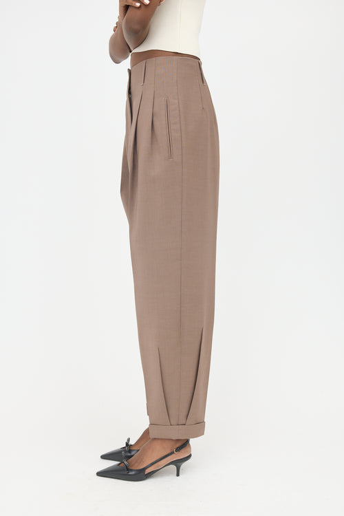 Agnona Wool & Mohair Tapered Trouser