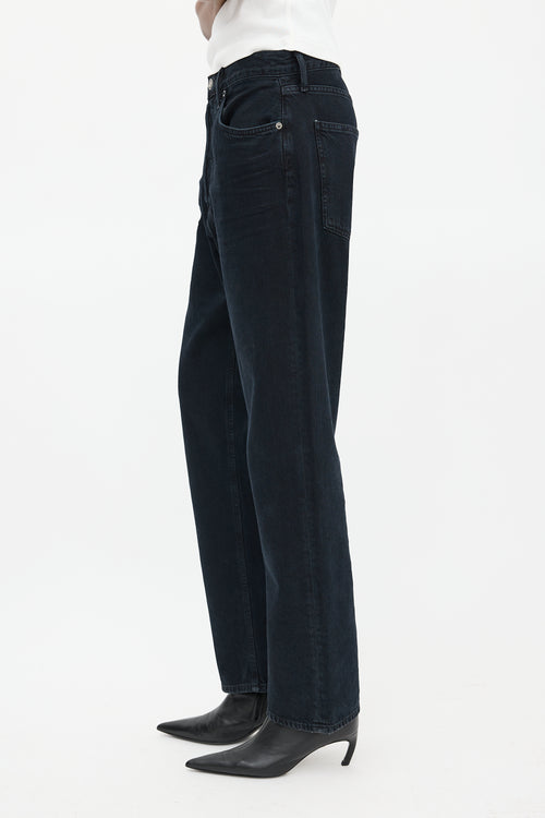 Agolde Black 90's Pinch Straight Leg Jeans