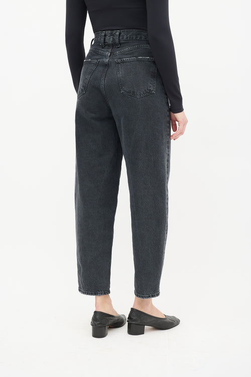 Agolde Black High Waist Balloon Jeans