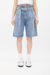 Agolde Medium Wash Reworked Shorts