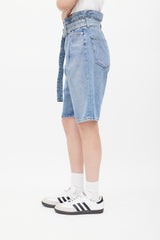 Agolde Medium Wash Reworked Shorts