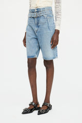 Agolde Denim Reworked Belted Short