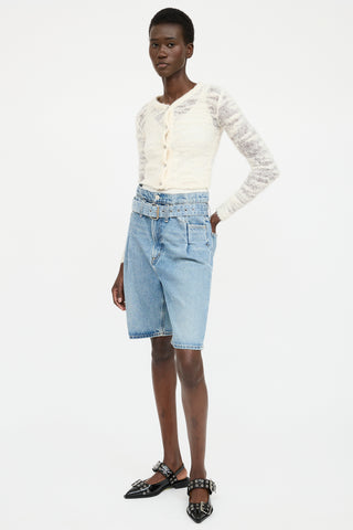 Agolde Denim Reworked Belted Short